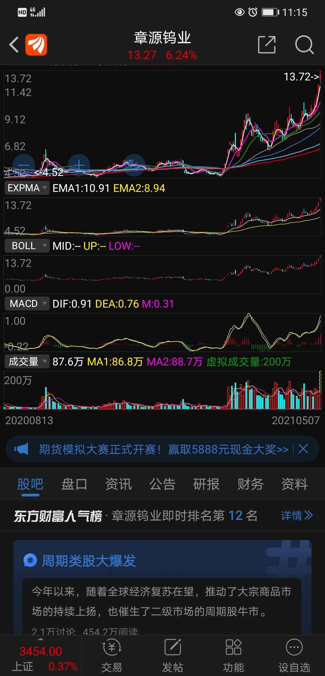 漳源钨业股票，潜力与挑战并存的矿业蓝筹