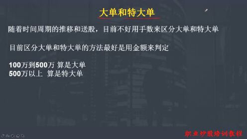 揭秘股市暗流，特大单的界定与影响