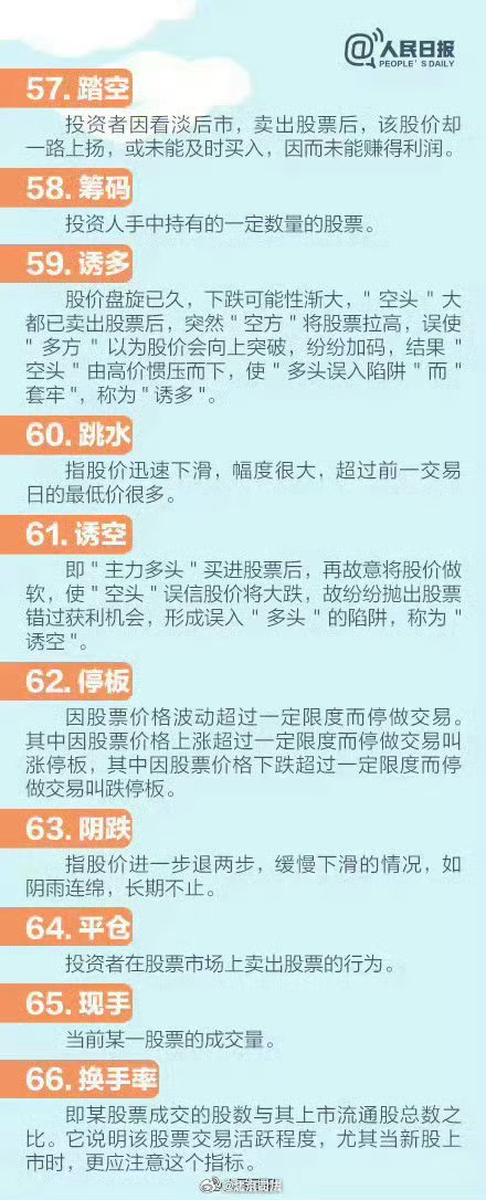 股票交易术语详解