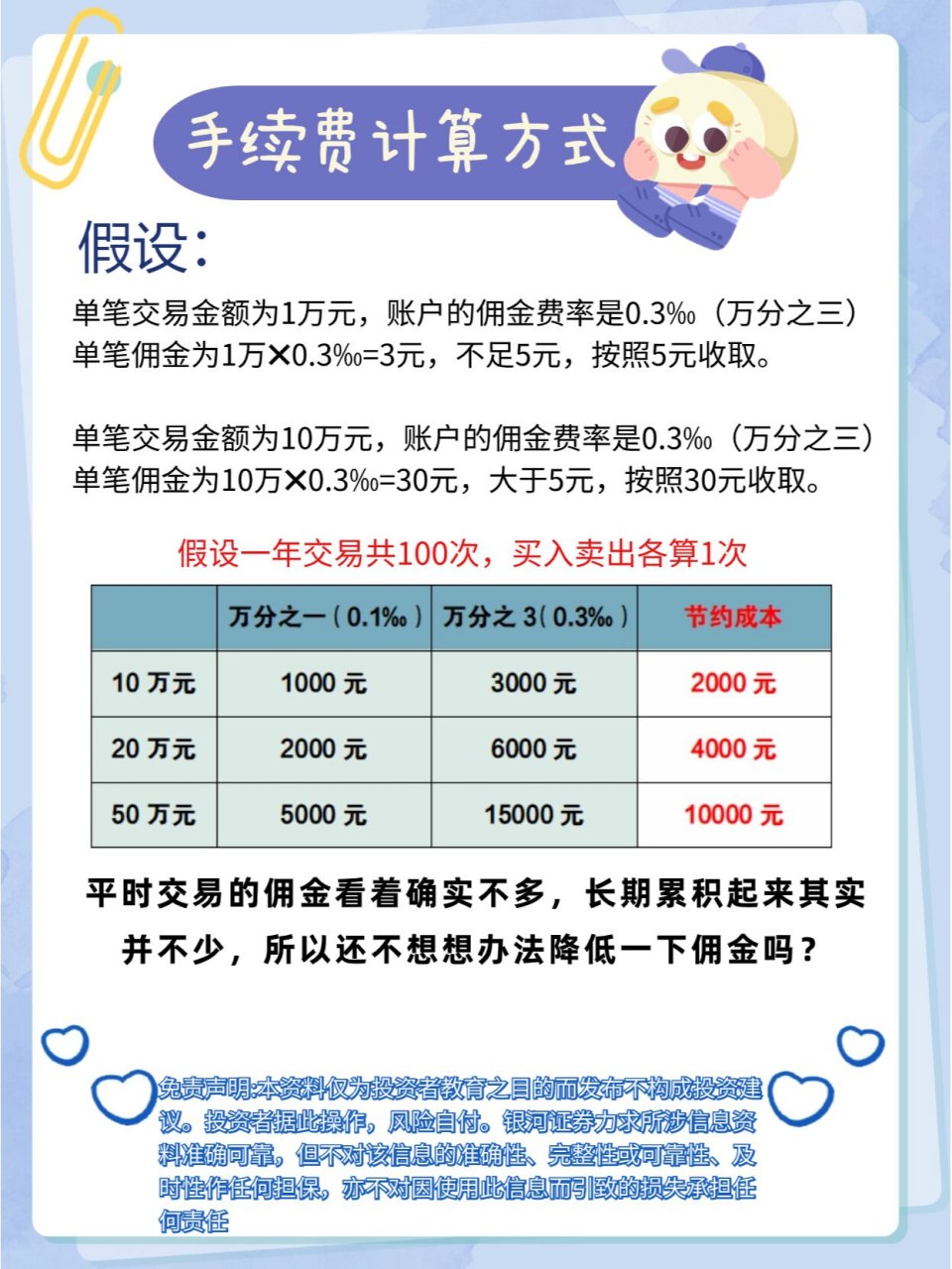 股票交易手续费最低多少？全面解读股票交易费用