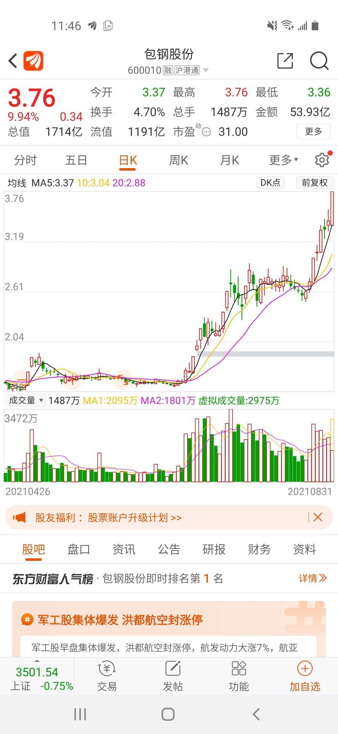 包钢稀土股票分析